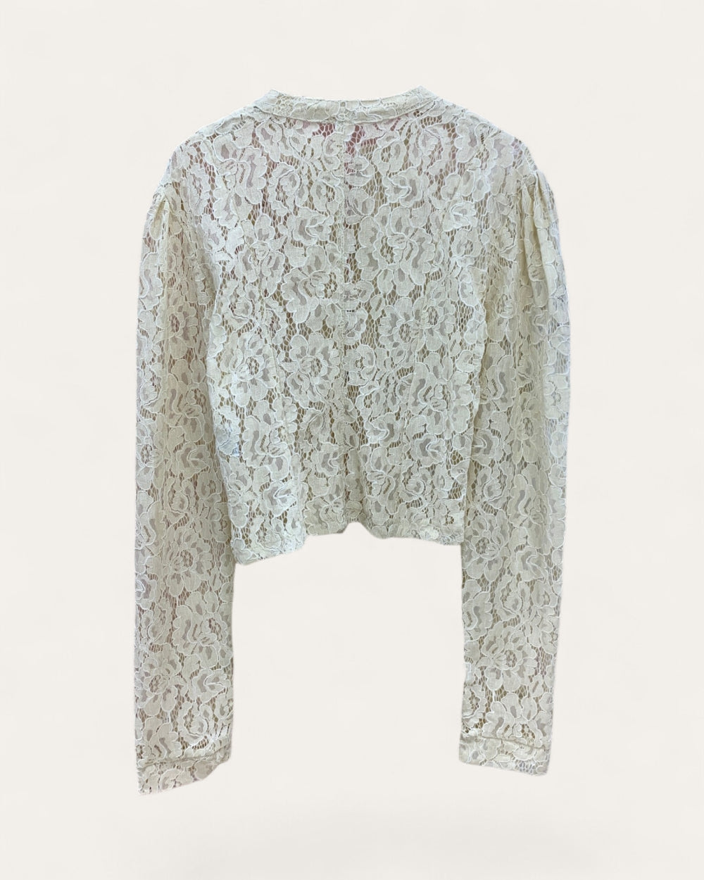 Lace Cropped Military Jacket - Zilvina