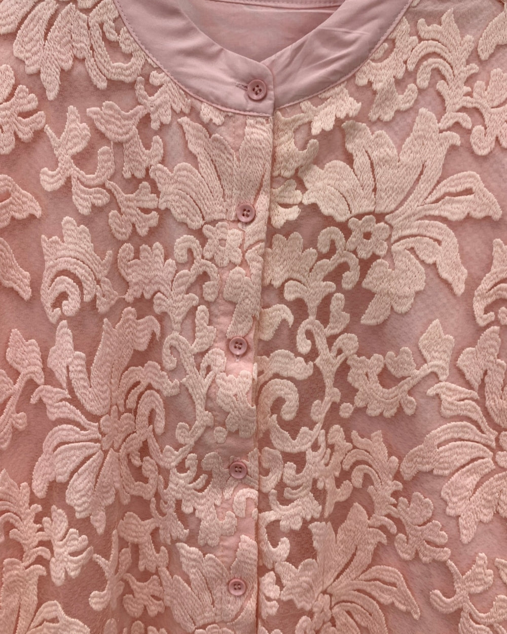 Lace Panel Shirt Blouse - Zilvina