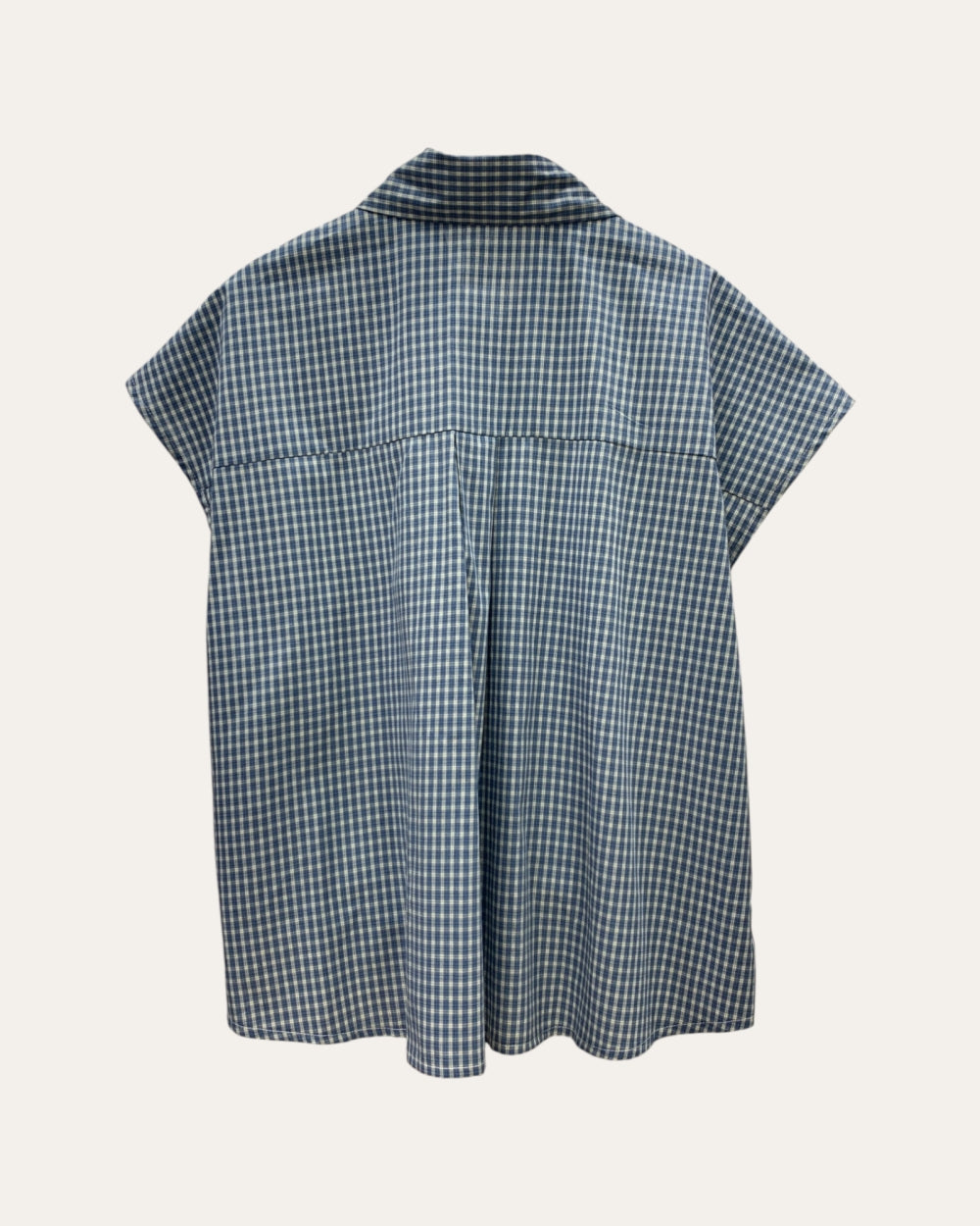 Lace Panel Tie - Front Collared Blouse - Zilvina