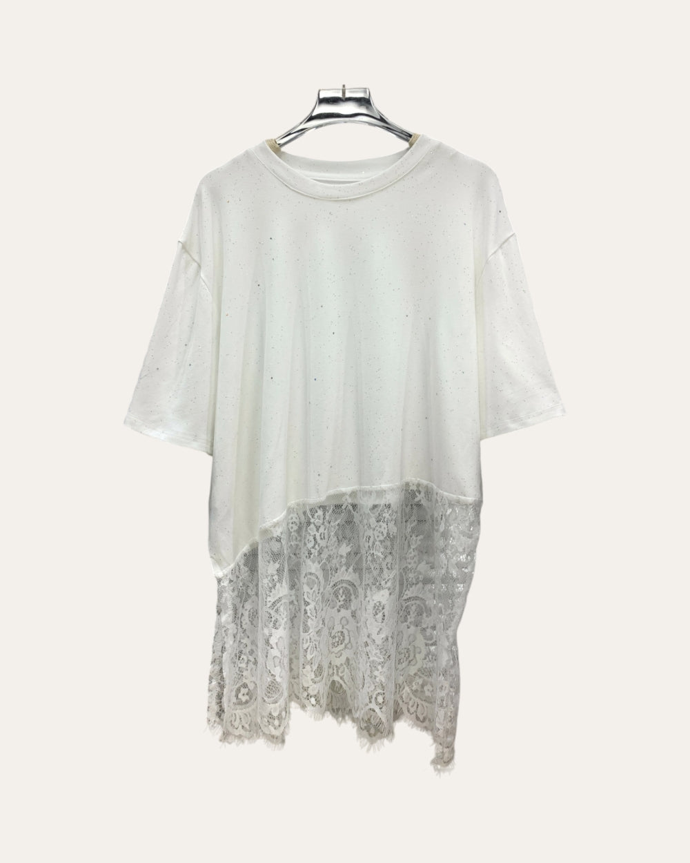 Lace Patchwork T-Shirt - Zilvina