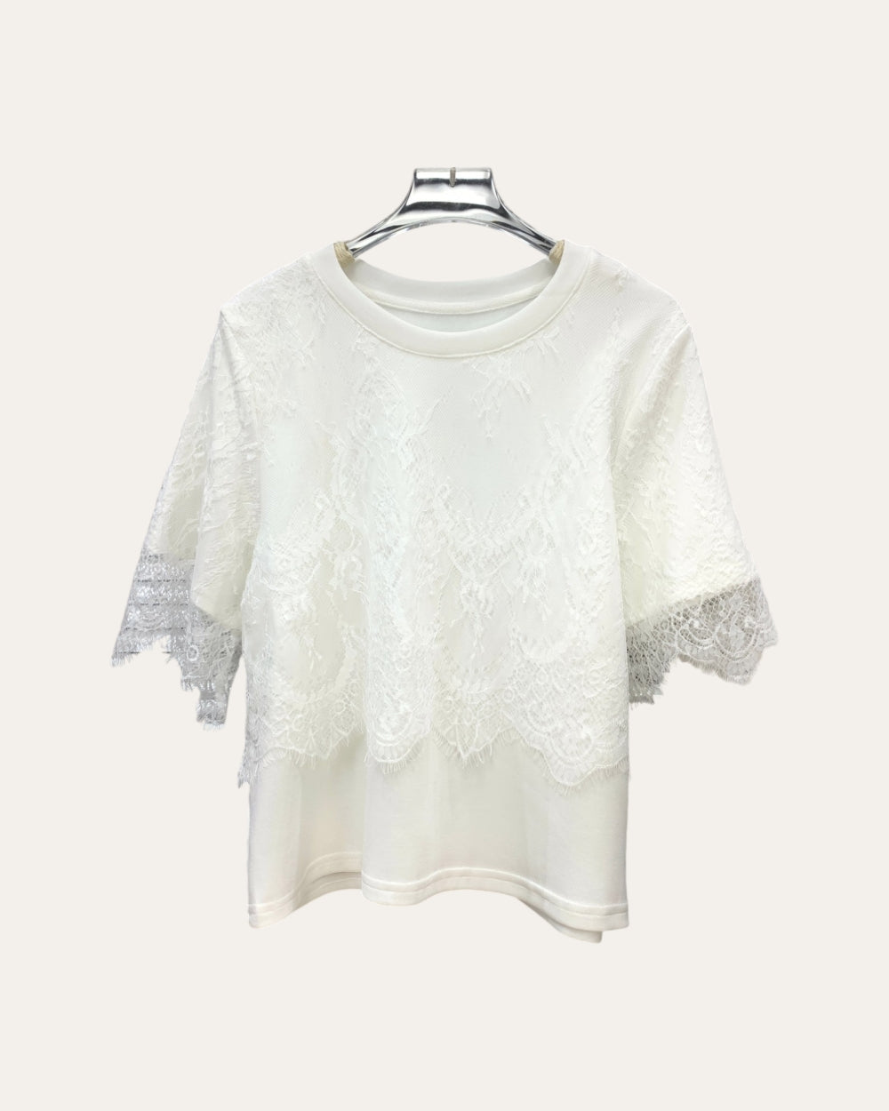 Lace Sleeve Loose Top - Zilvina