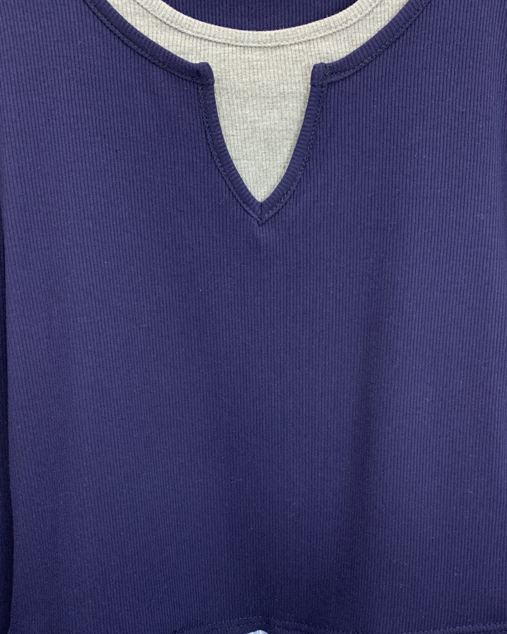 Layered Knit Panel Top - Zilvina