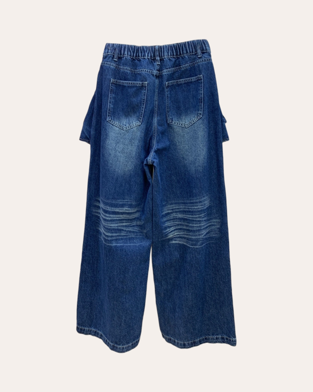 Layered Pocket Wide-Leg Jeans - Zilvina