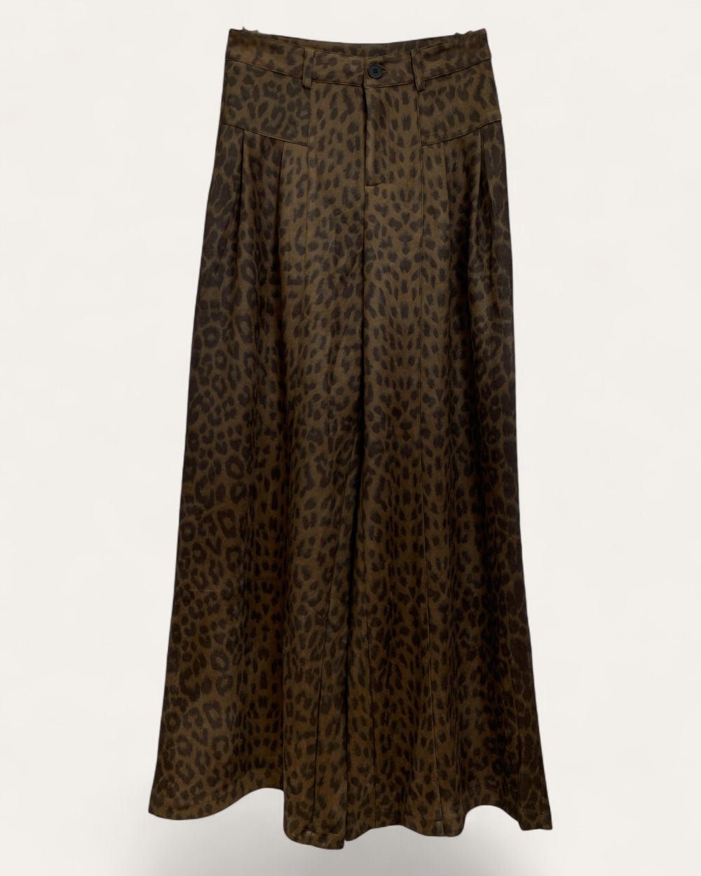 Leopard Print A - Line Maxi Pants - Zilvina