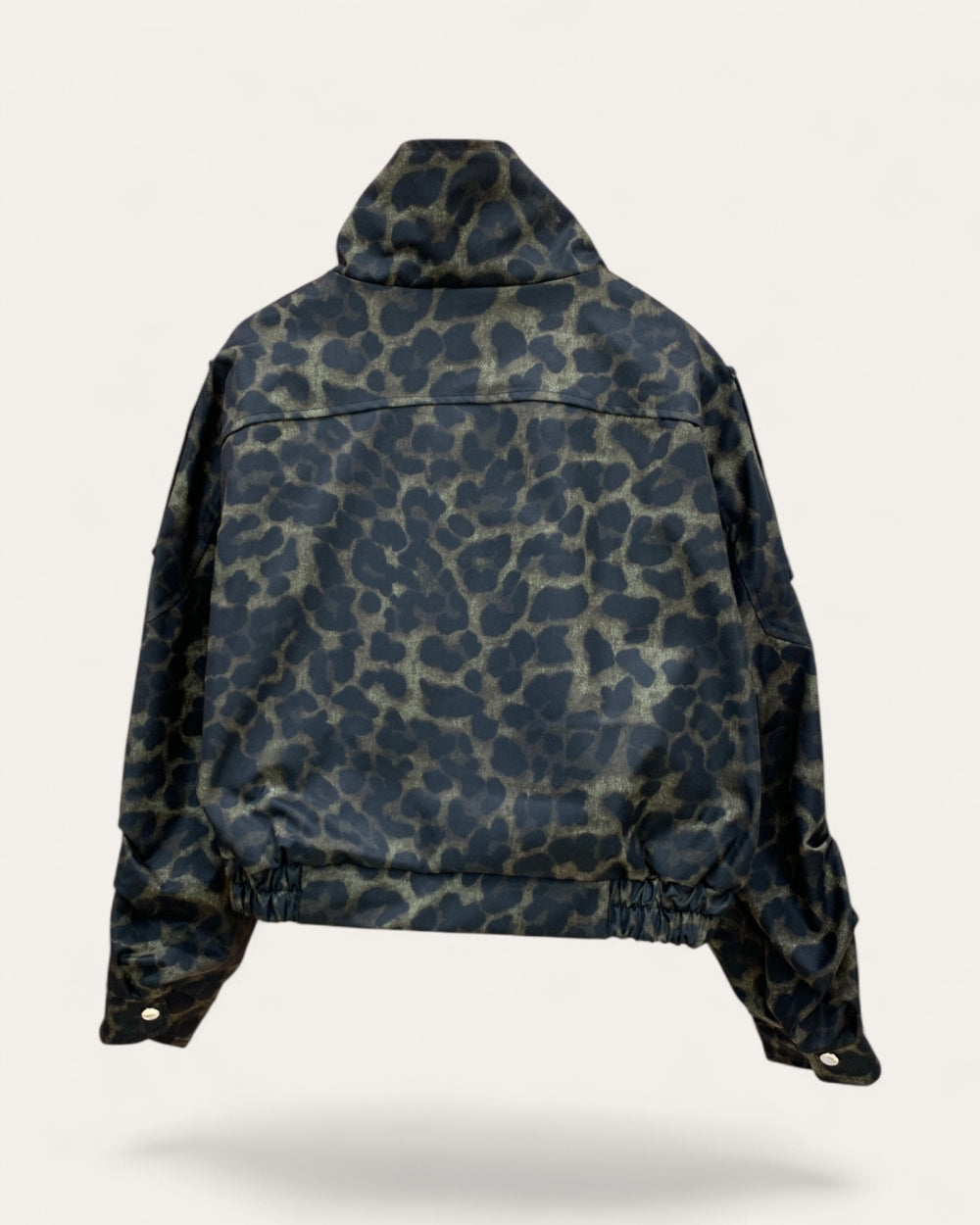 Leopard Print Buckle Hem Jacket - Zilvina