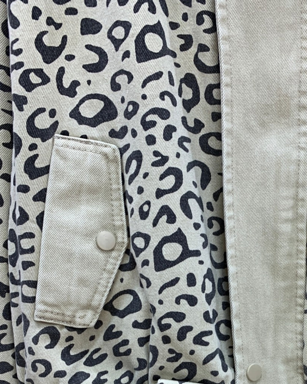 Leopard Print Tie Hem Jacket - Zilvina