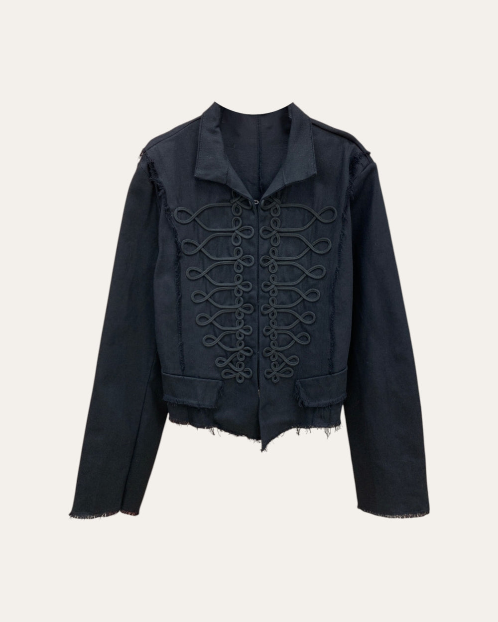 Military Braid Cropped Jacket - Zilvina