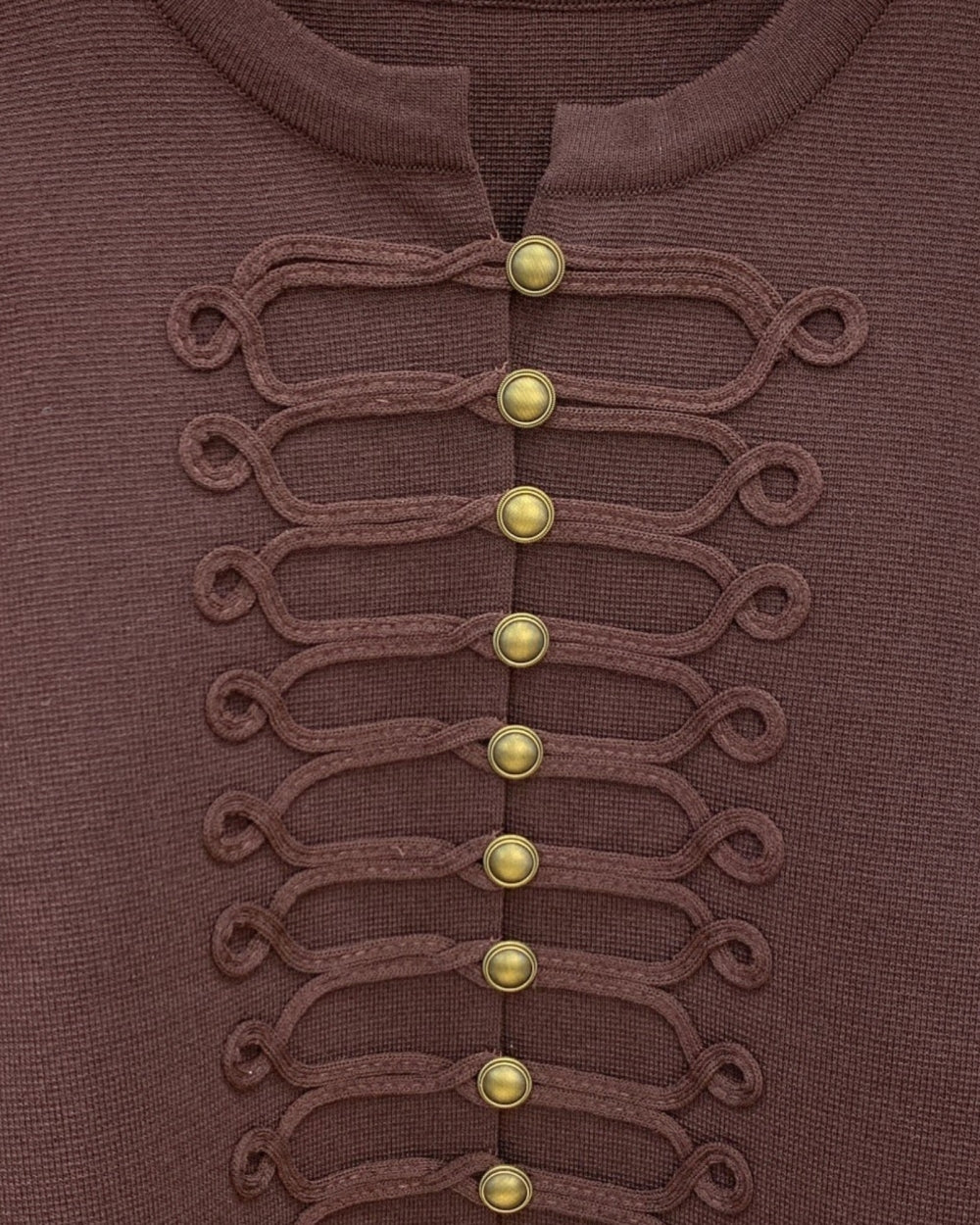 Military Braid Knit Cardigan - Zilvina