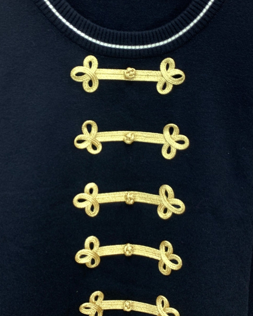 Military Braid Knit Sweater - Zilvina