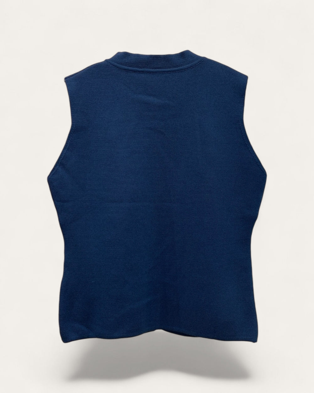 Military Braid Sleeveless Knit Vest - Zilvina
