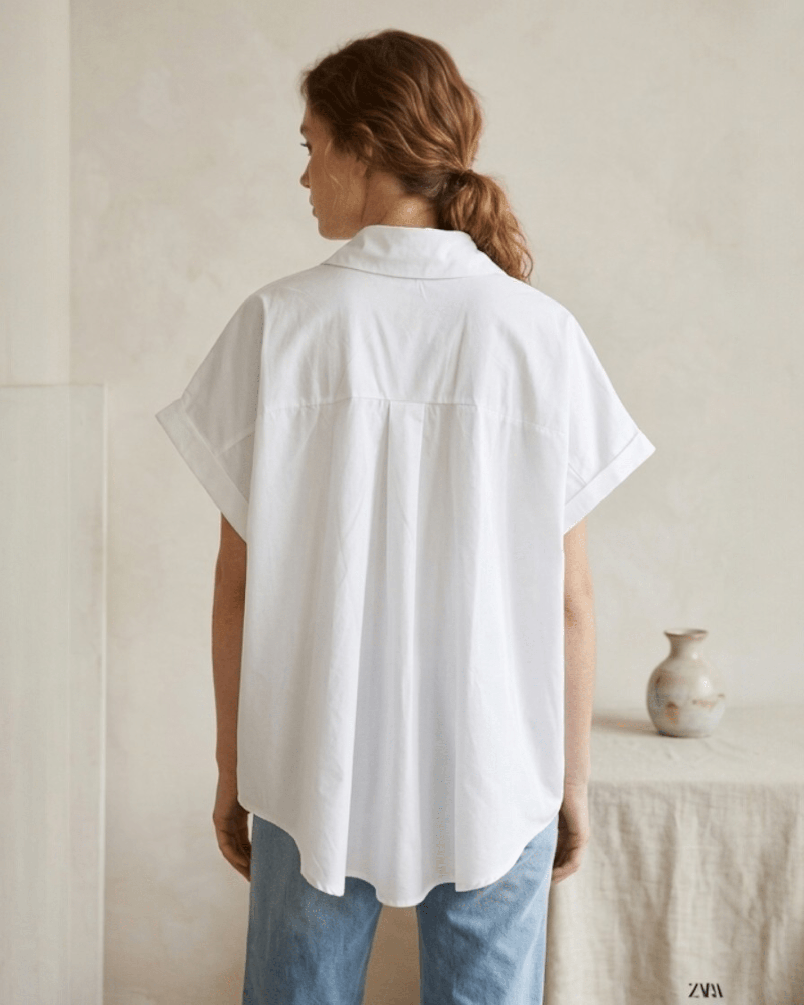 Minimal Embellished Shirt - Zilvina