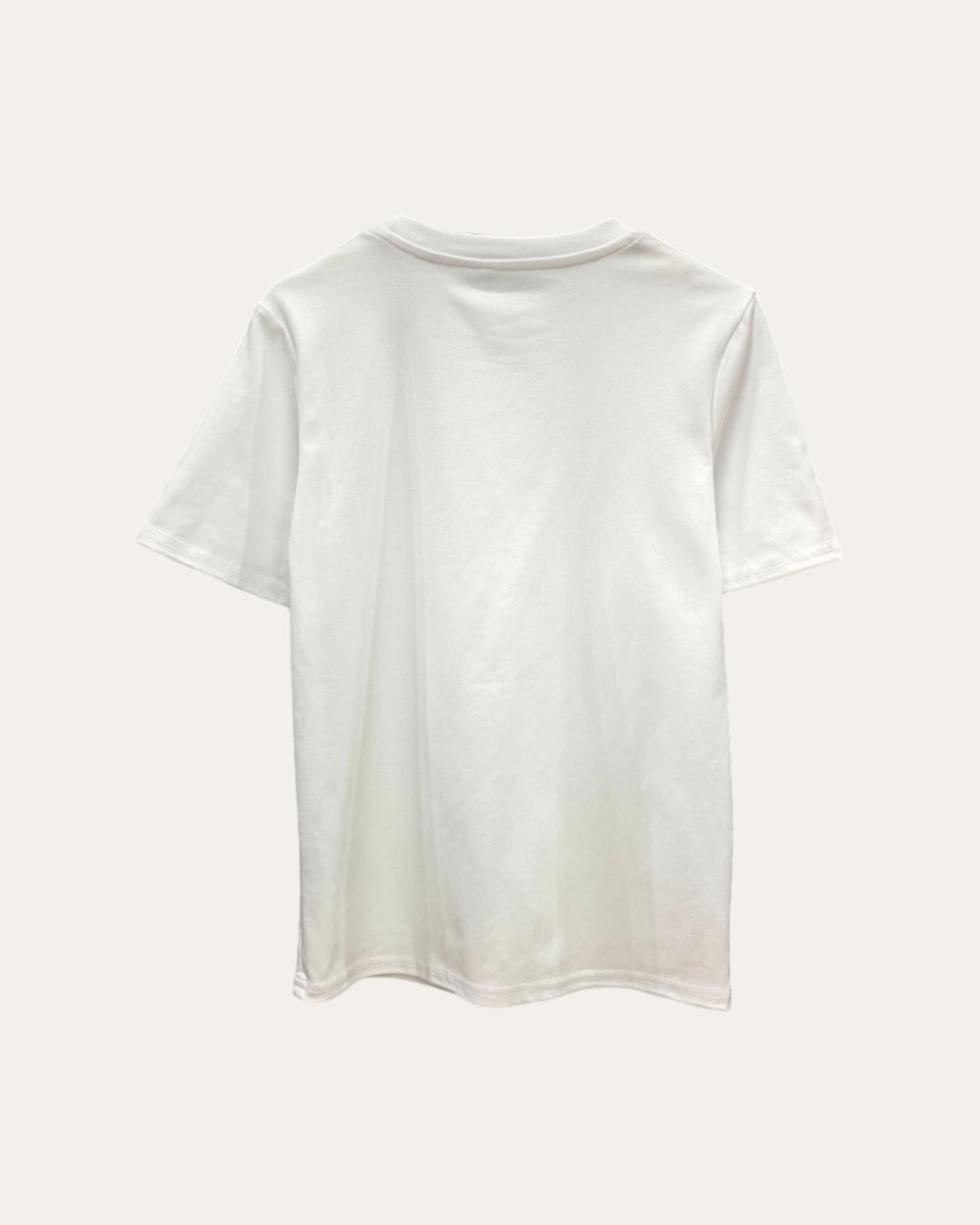 Minimal Tee with Gold Accent Pin - Zilvina