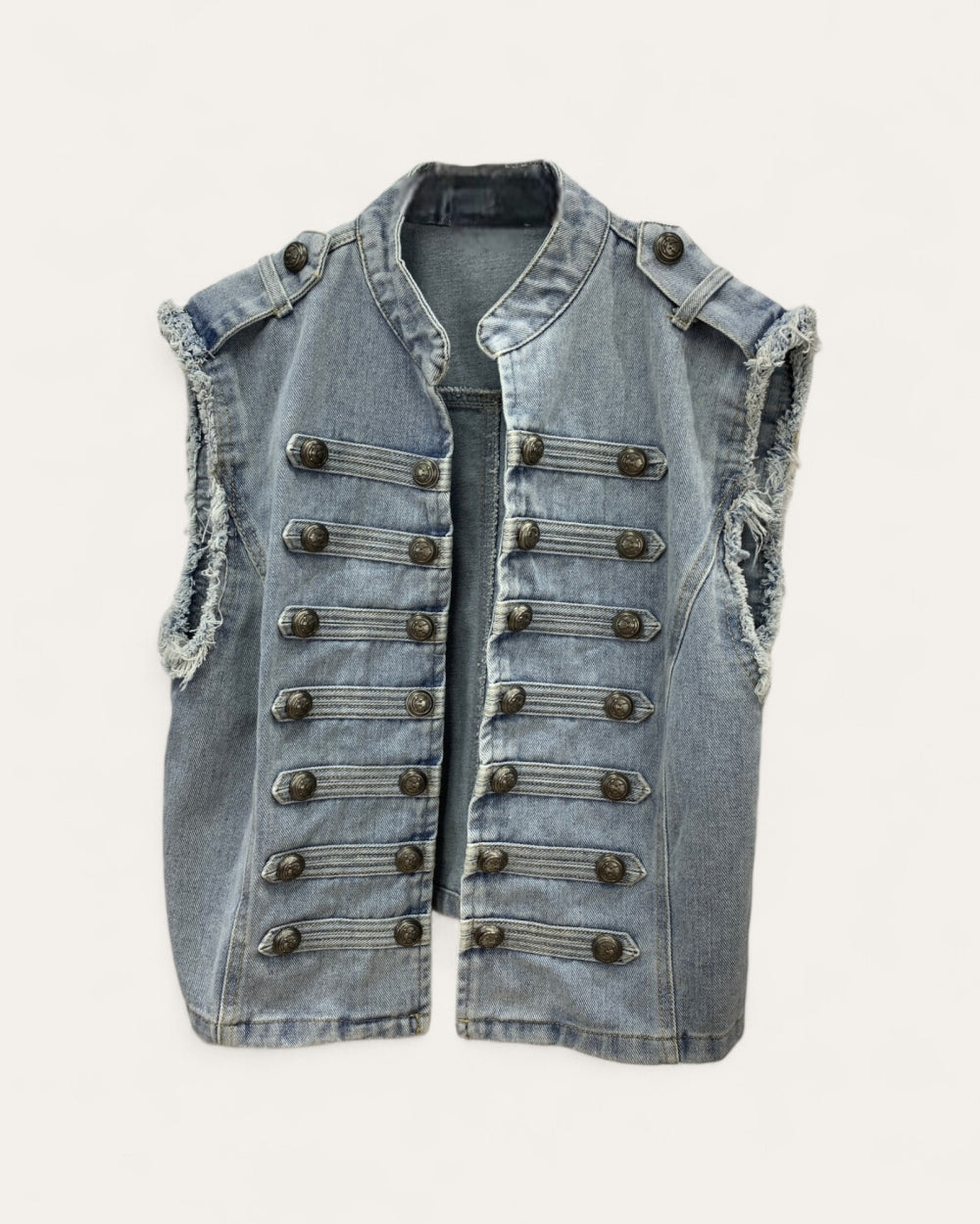 Napoleon Military Button Vest - Zilvina