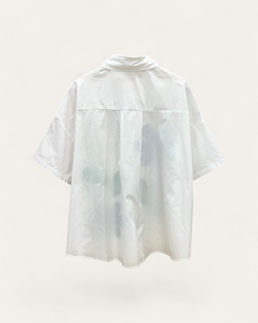 Oversized Floral Appliqué Shirt - Zilvina