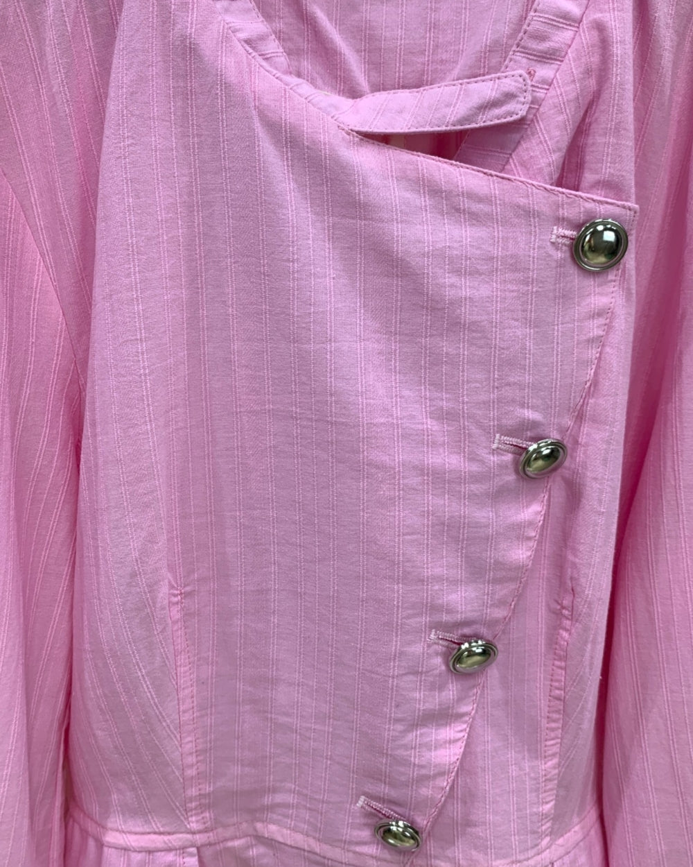 Pink Asymmetrical Textured Jacket - Zilvina