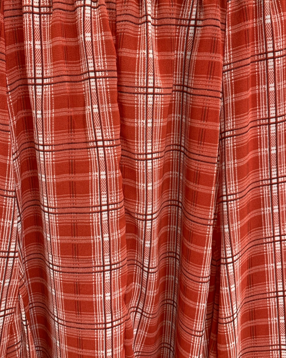 Plaid Elastic Waist Wide - Leg Pants - Zilvina