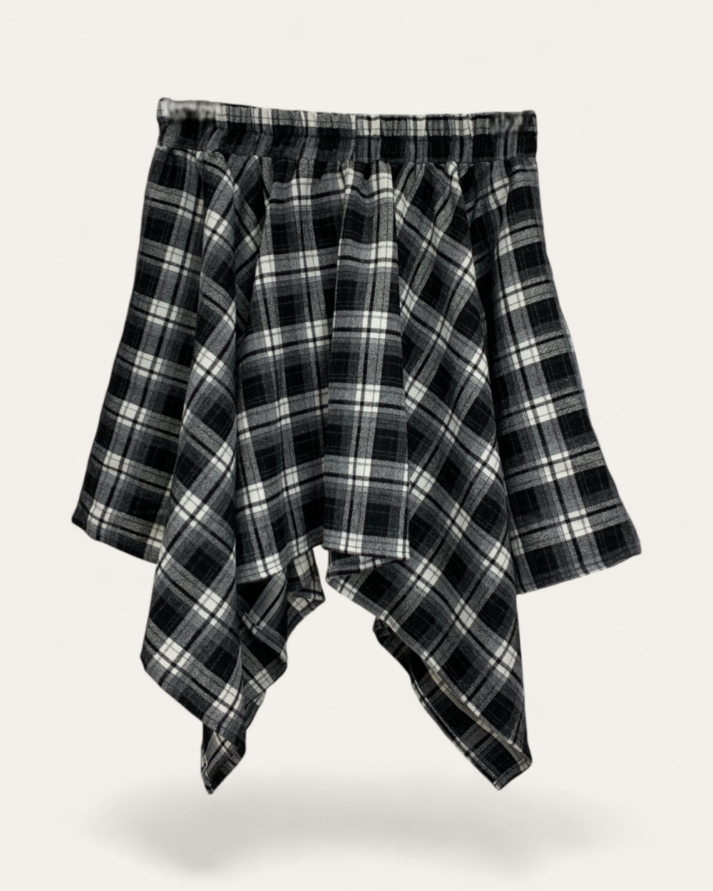 Plaid Layered Mini Skort - Zilvina