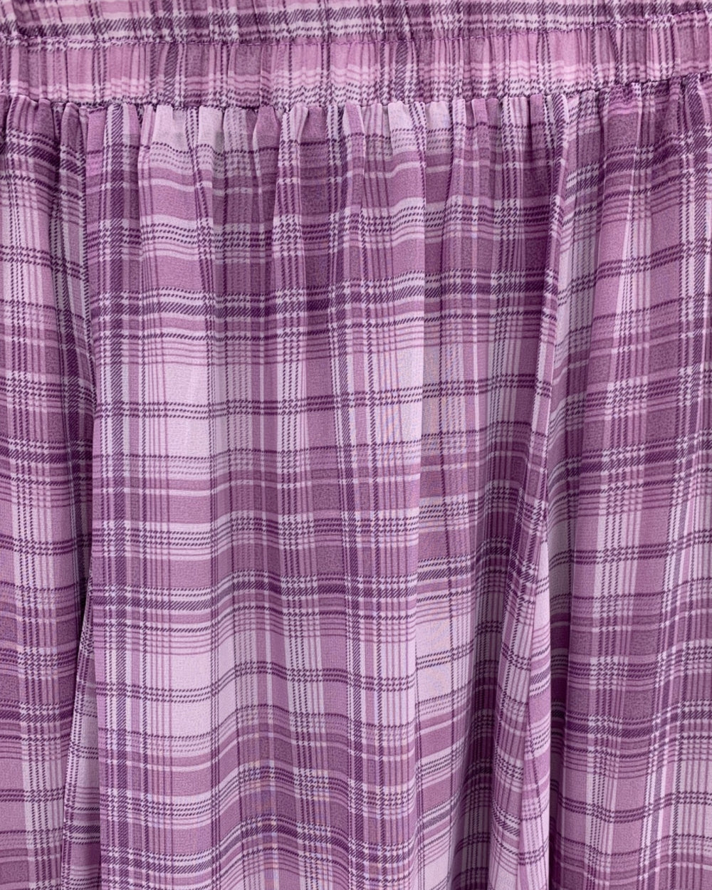 Plaid Ruffle Maxi Skirt - Zilvina