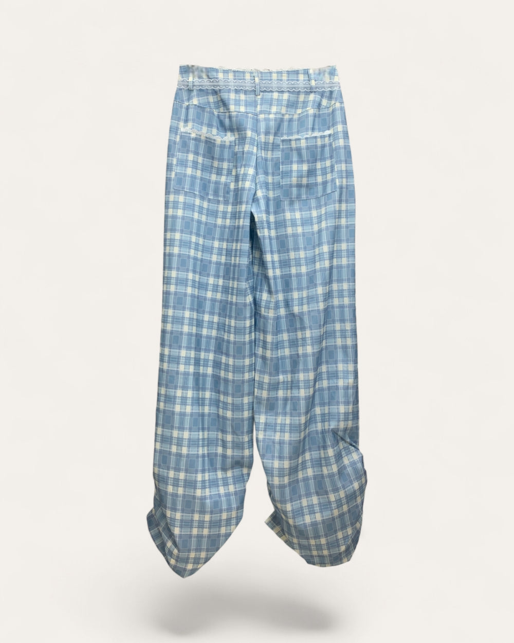 Plaid Wide - Leg Lounge Pants - Zilvina