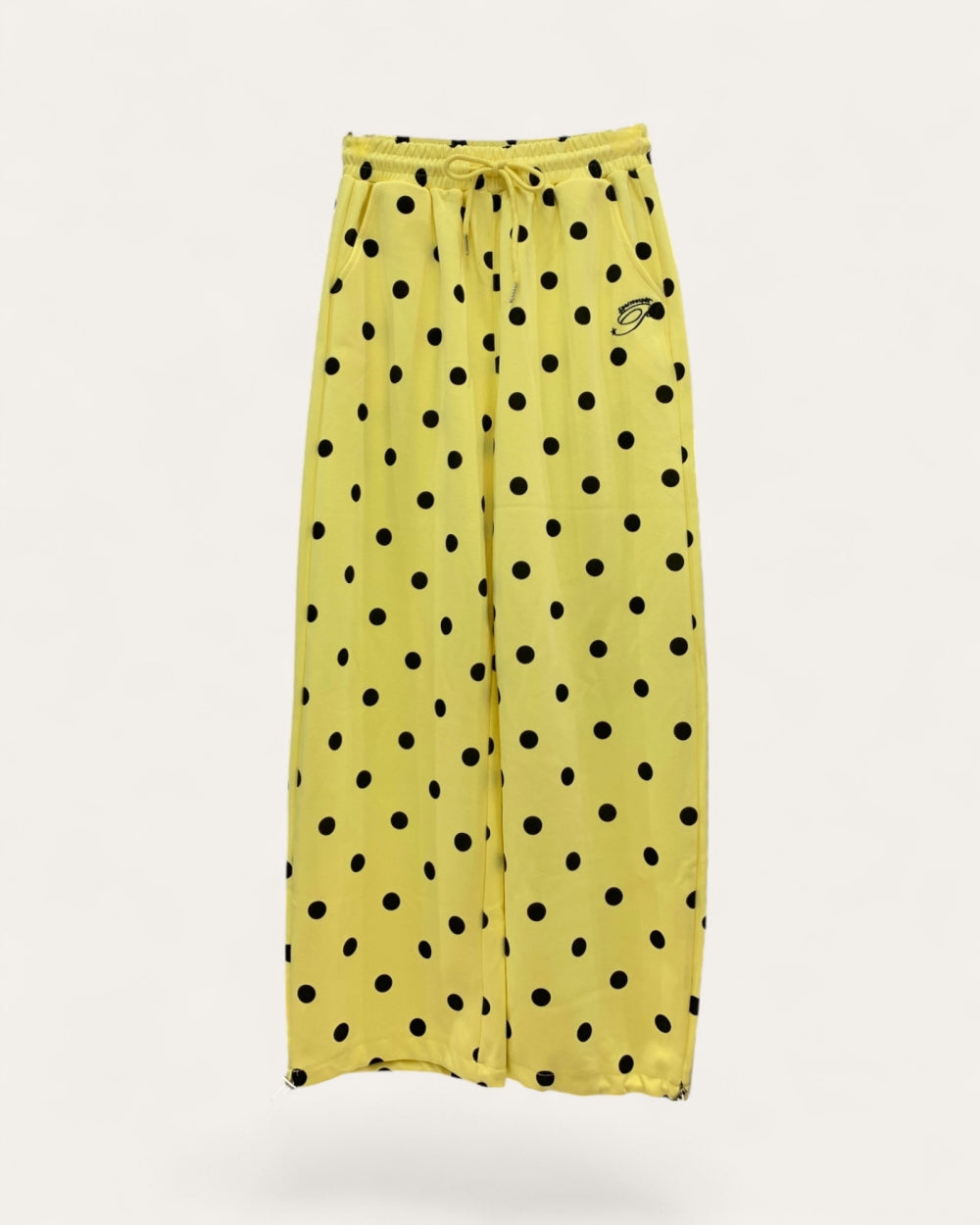 Playful Polka Dot Drawstring Lounge Pants - Zilvina