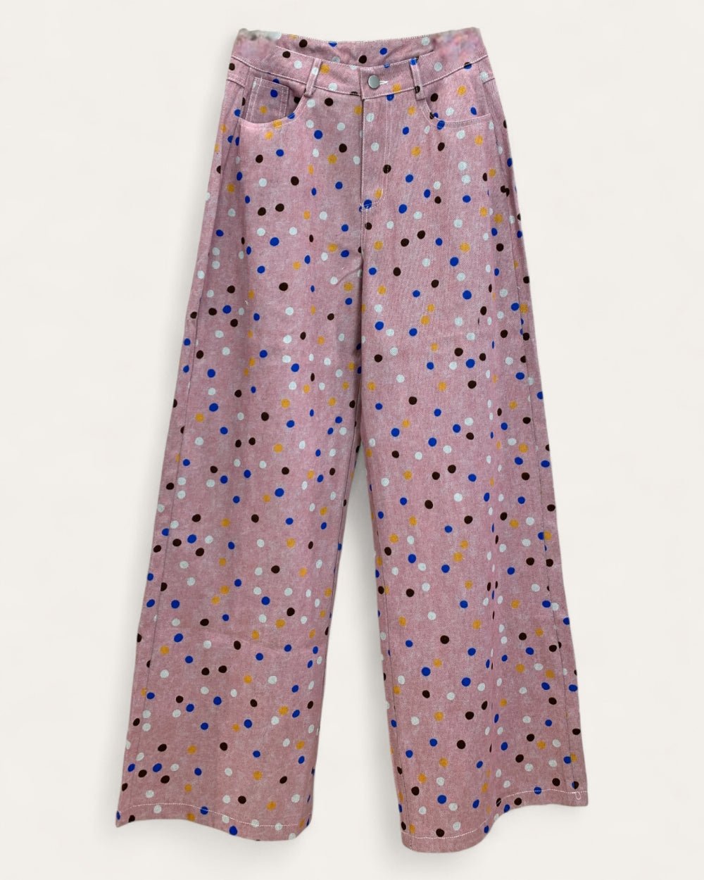 Playful Polka Dot Wide - Leg Pants - Zilvina