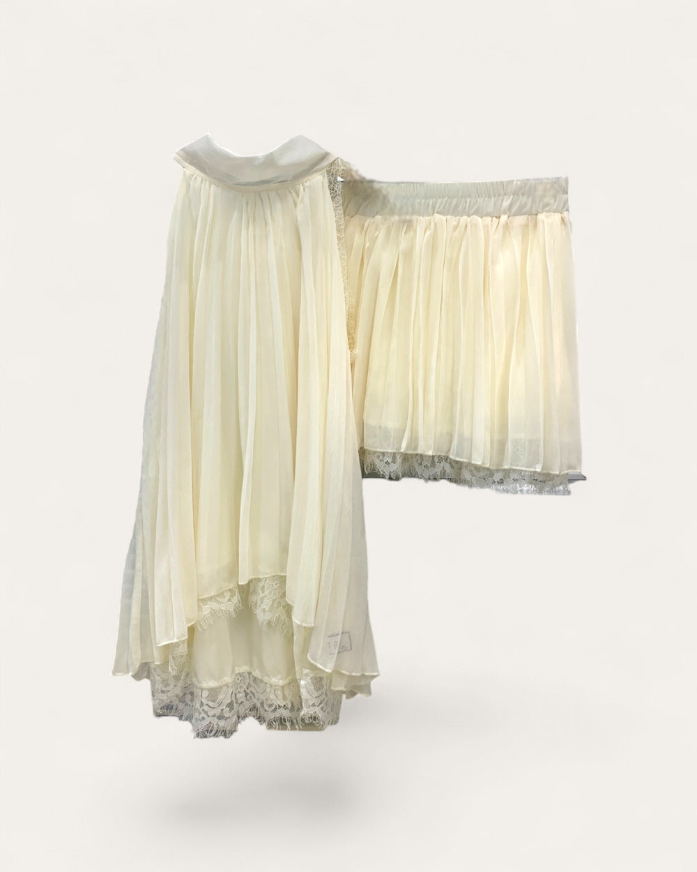 Pleated Halter Mini Dress - Zilvina