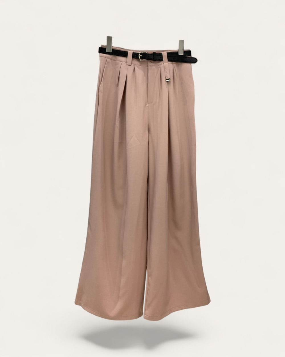 Pleated Wide - Leg Trousers - Zilvina