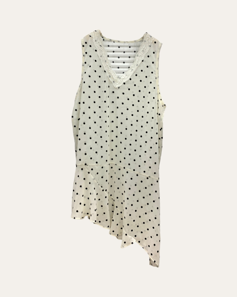 Polka Dot Asymmetric Ruffle Dress - Zilvina