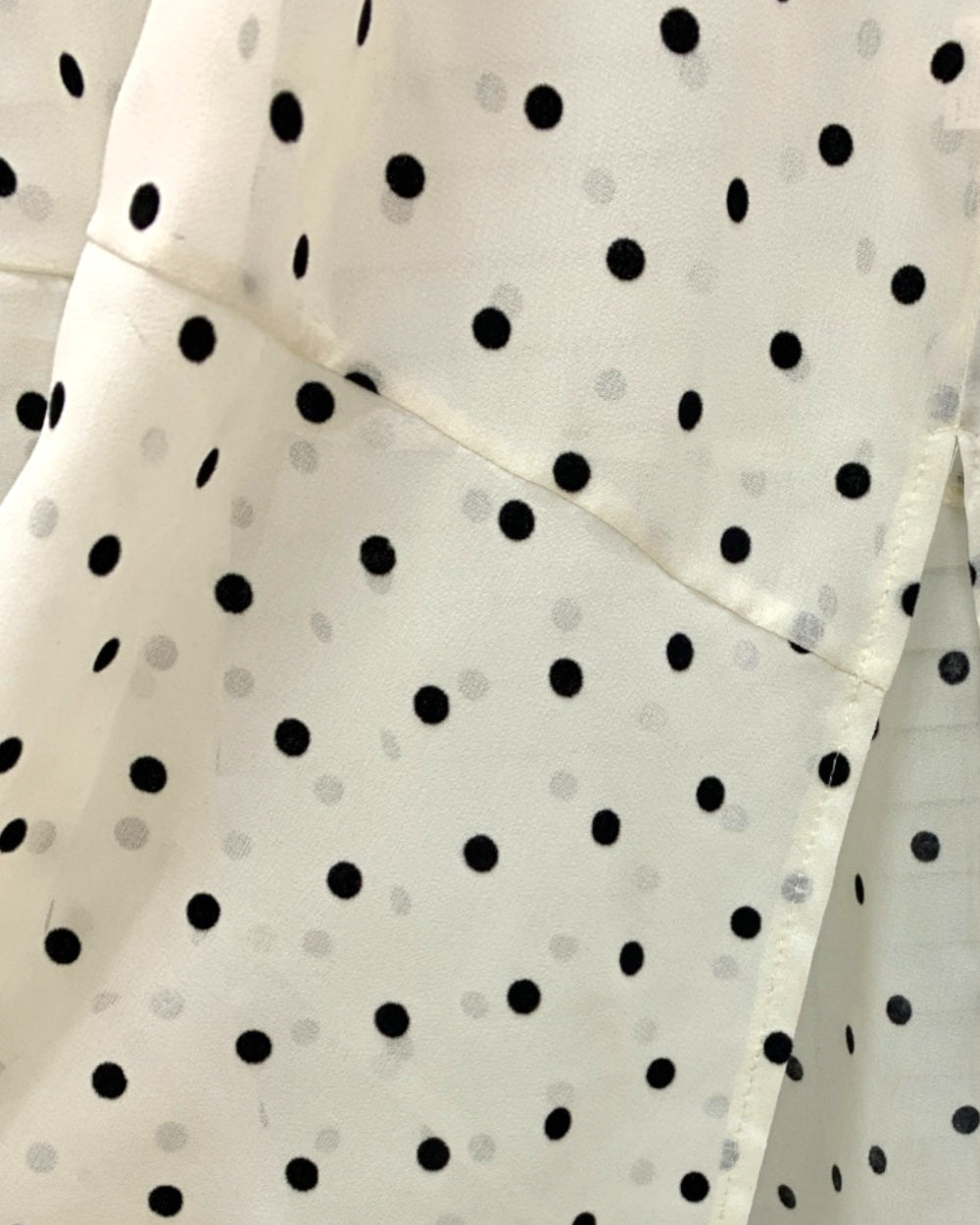 Polka Dot Asymmetric Ruffle Dress - Zilvina