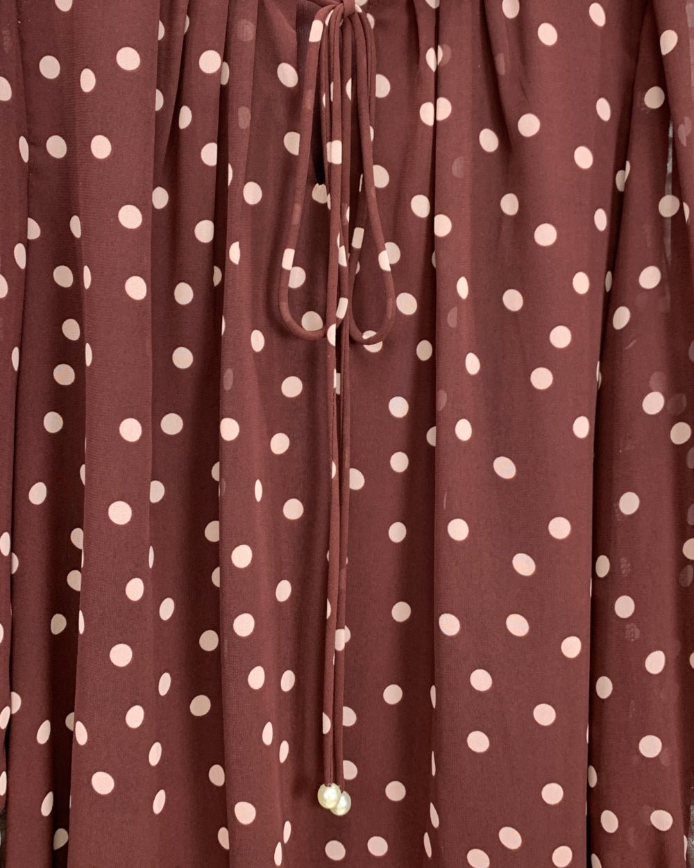 Polka Dot Chiffon Blouse - Zilvina