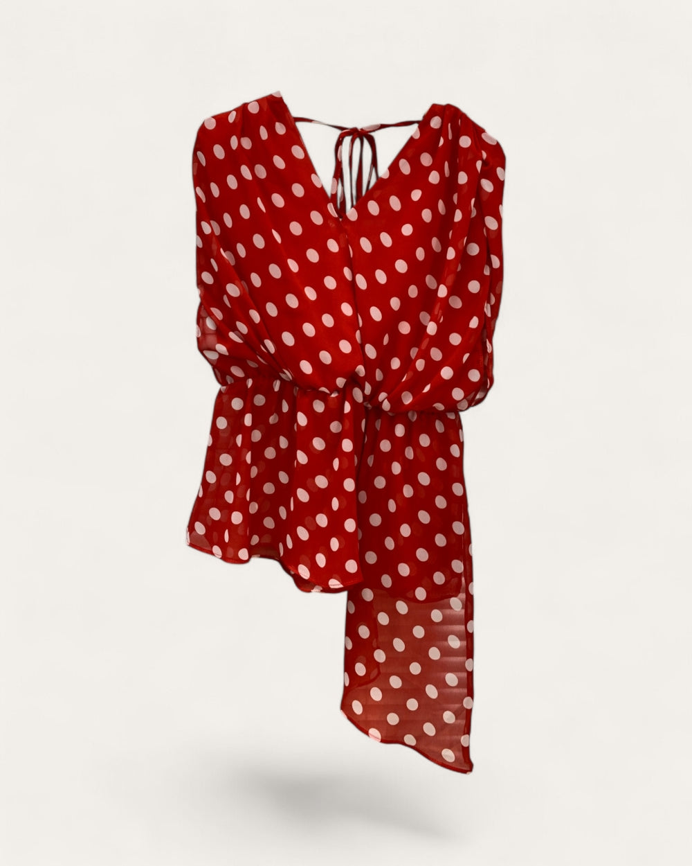 Polka Dot Chiffon Top - Zilvina