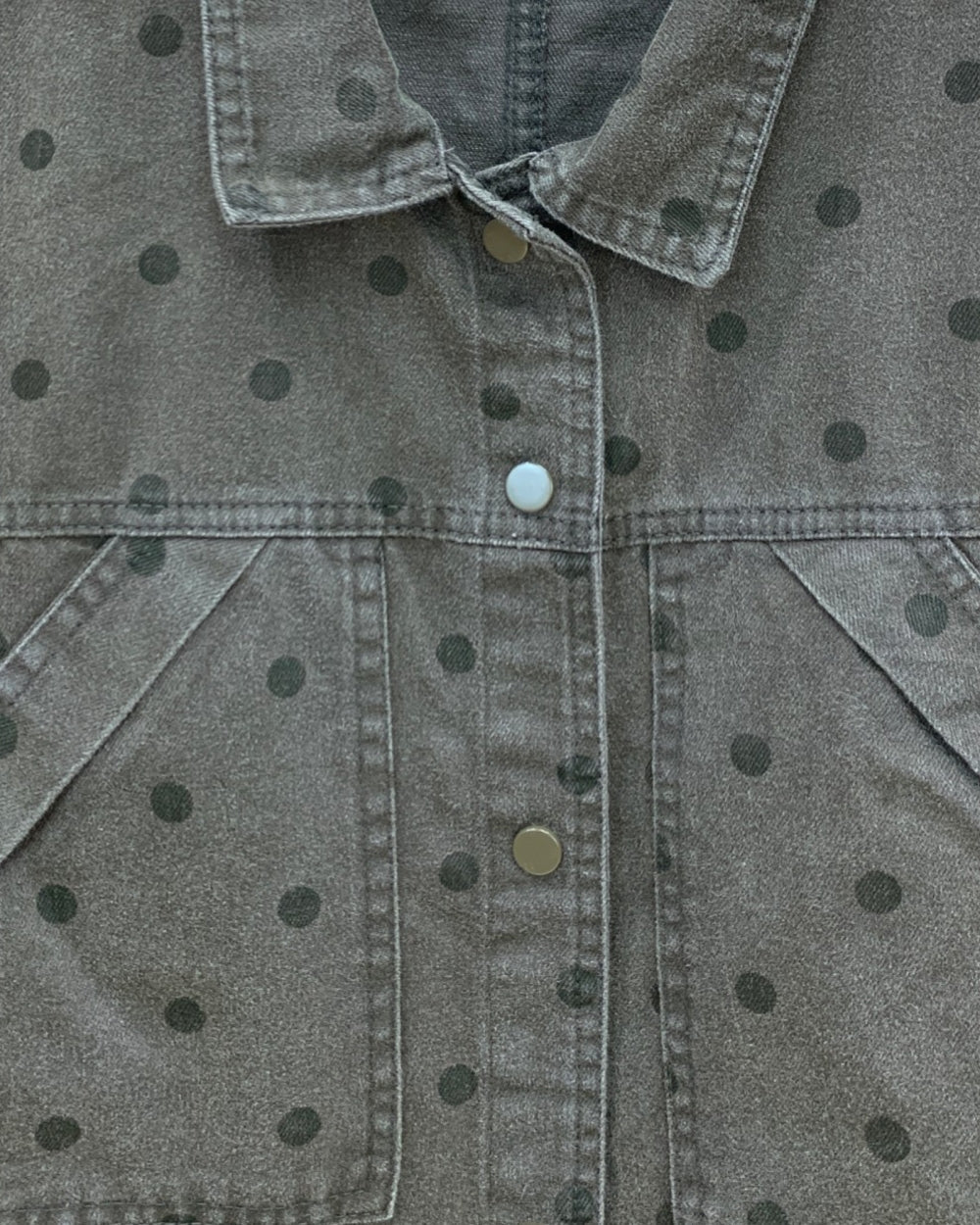 Polka Dot Denim Jacket - Zilvina