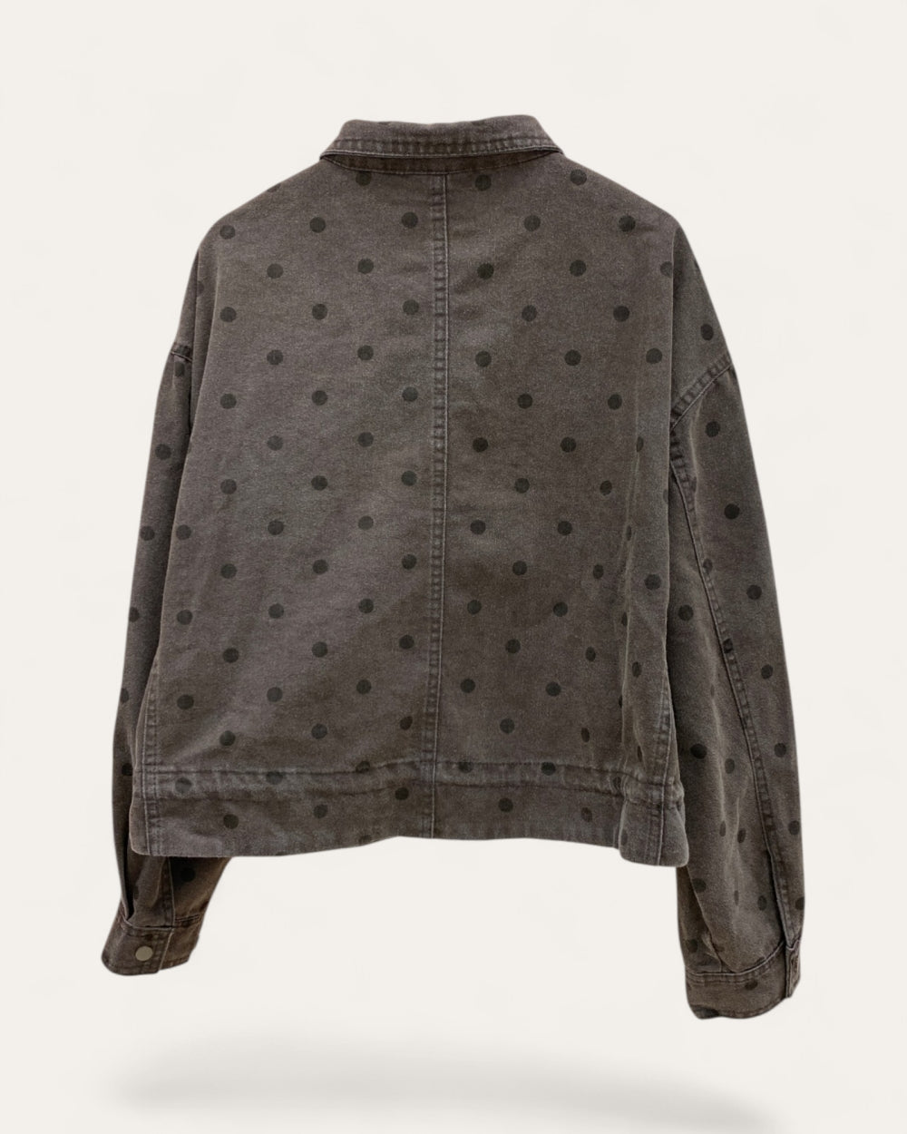 Polka Dot Denim Jacket - Zilvina