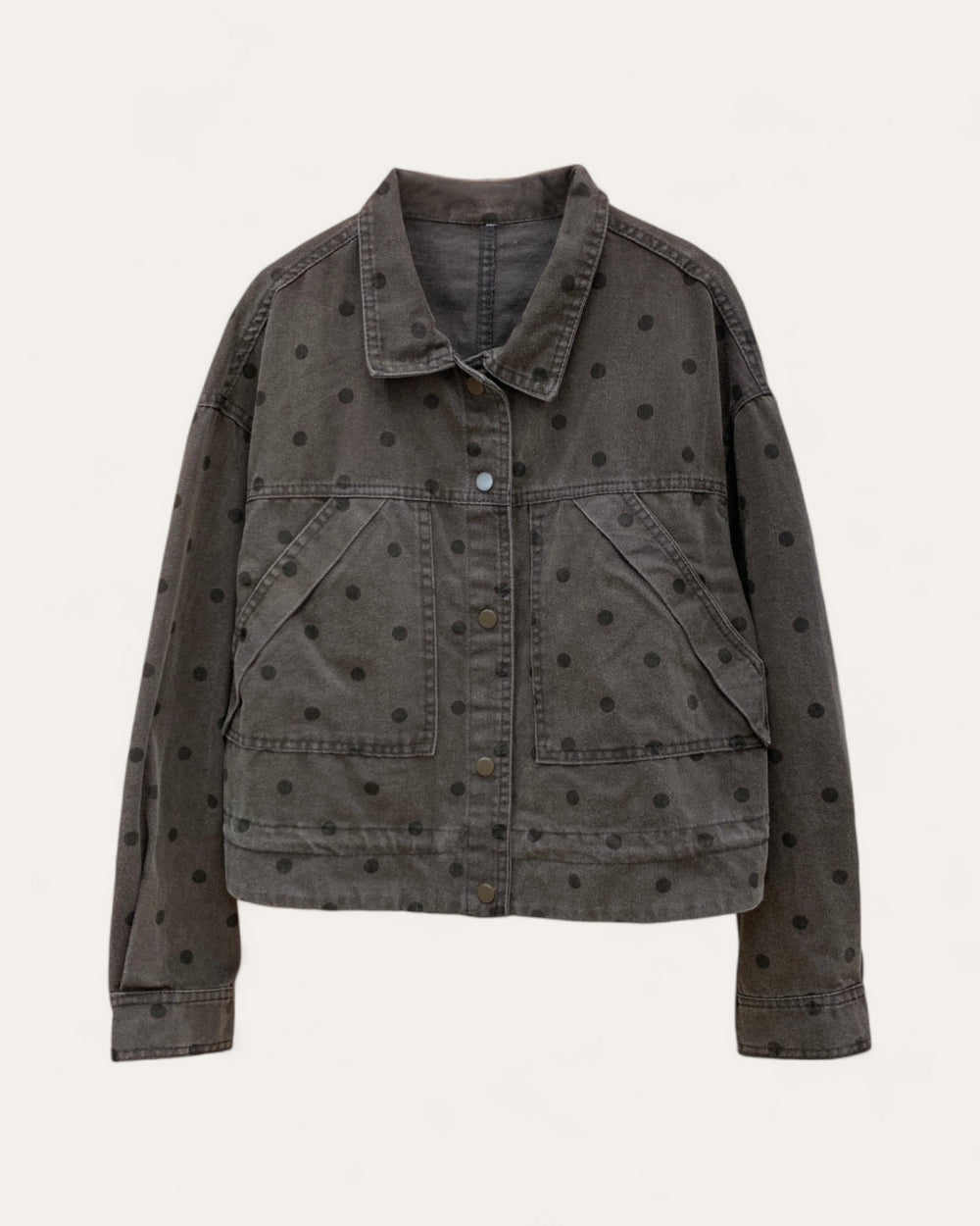Polka Dot Denim Jacket - Zilvina