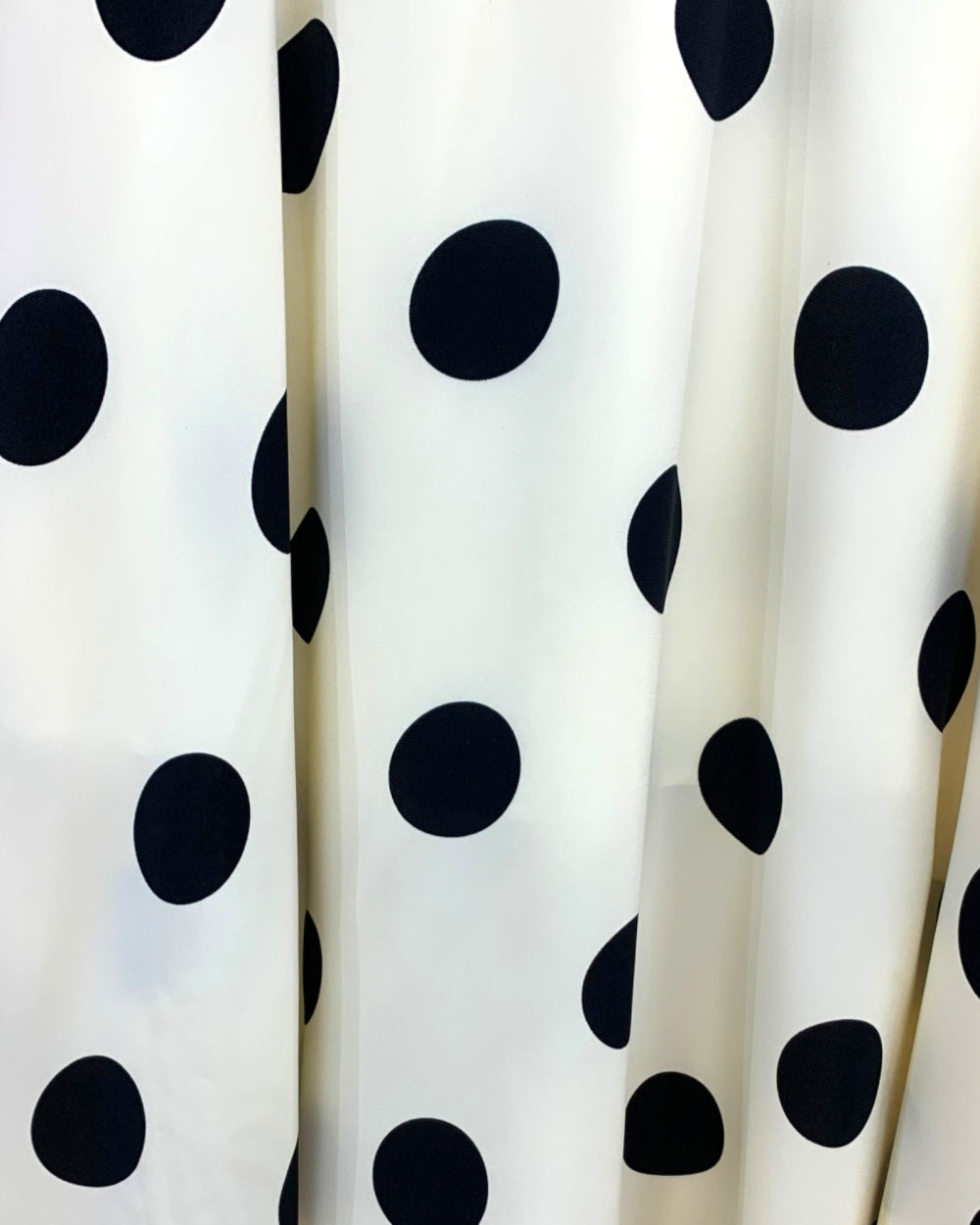 Polka Dot Satin Midi Skirt - Zilvina