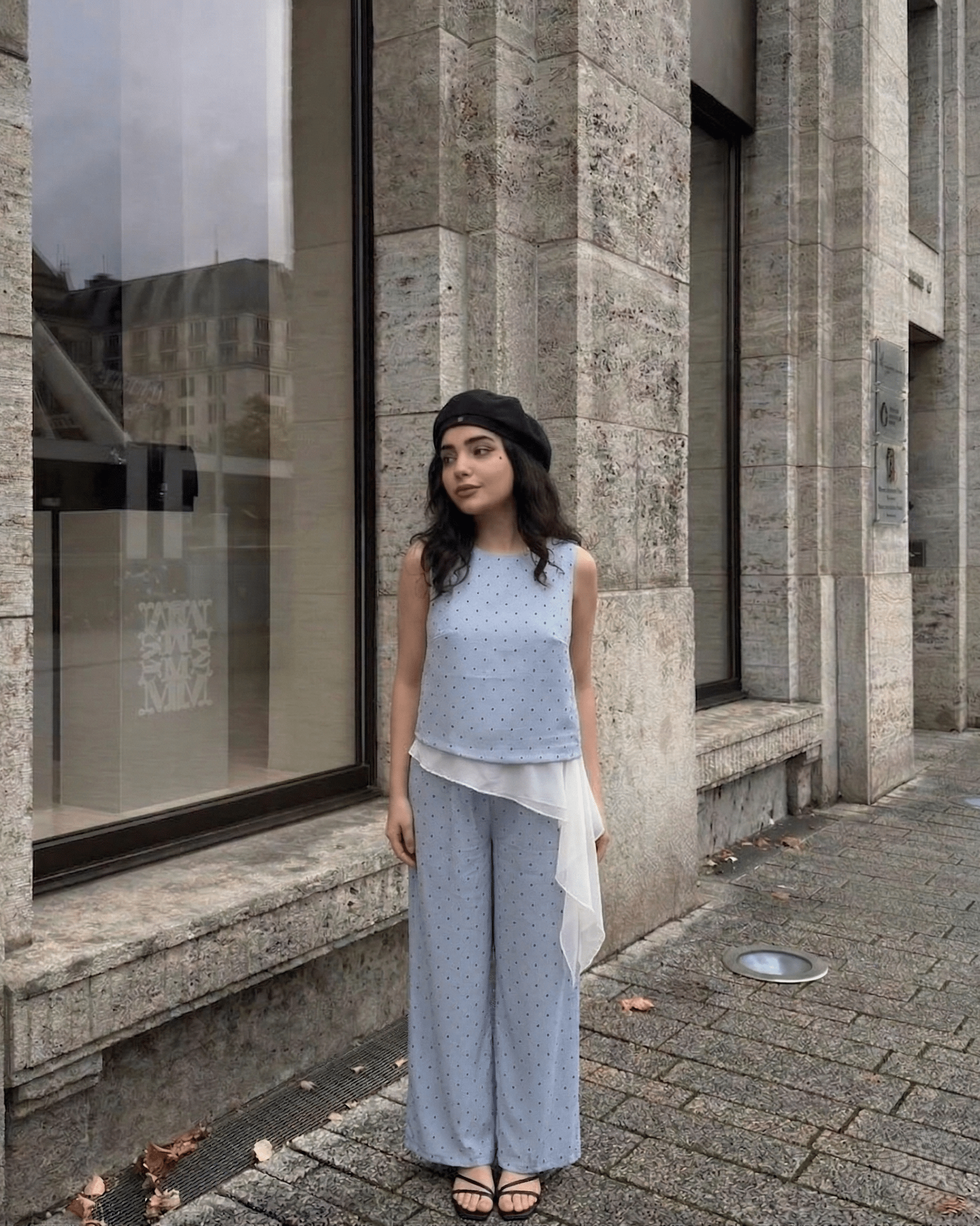 Polka Dot Two - Piece Set (Top & Pants) - Zilvina