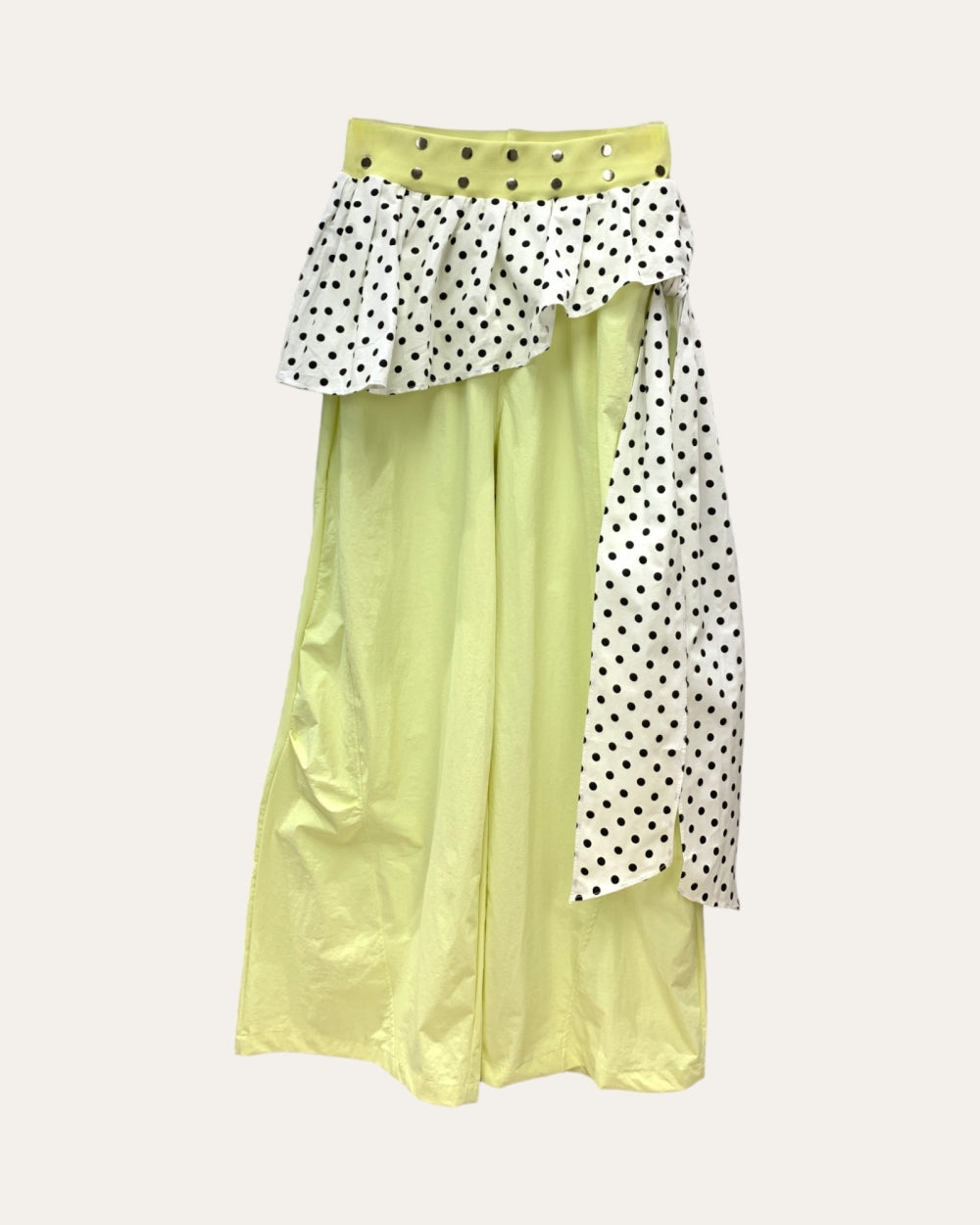 Polka Dot Wrap Wide - Leg Pants - Zilvina