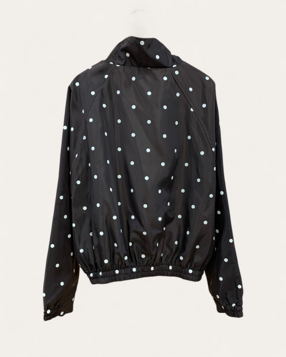 Polka Dot Zip Bomber Jacket - Zilvina