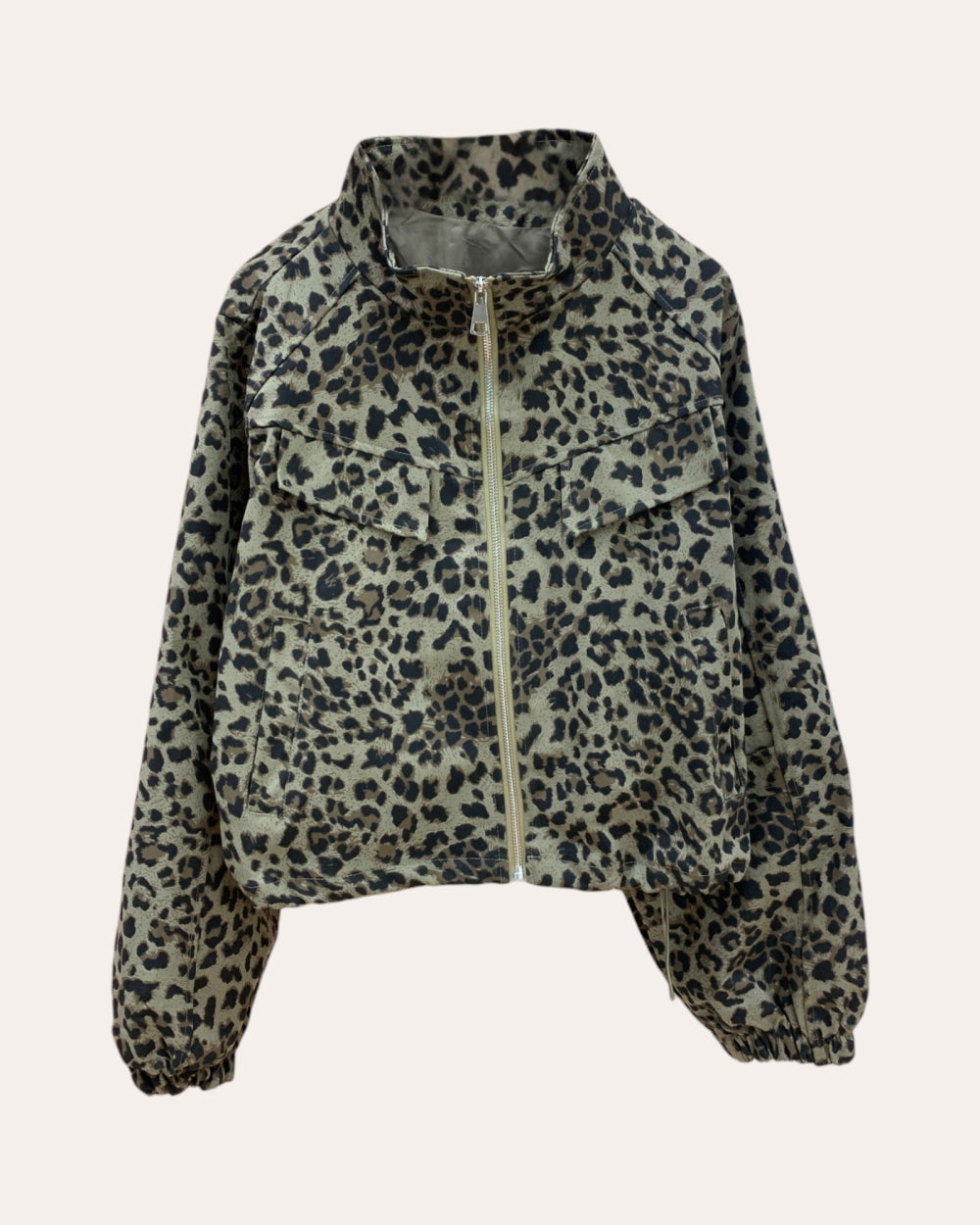 Printed Utility Cropped Jacket - Zilvina