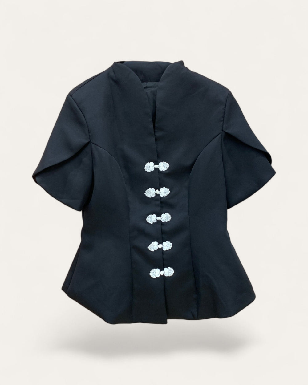 Puff Sleeve Peplum Top - Zilvina