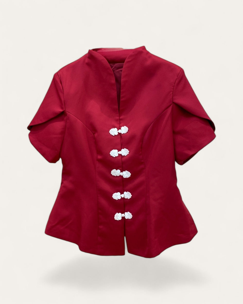 Puff Sleeve Peplum Top - Zilvina