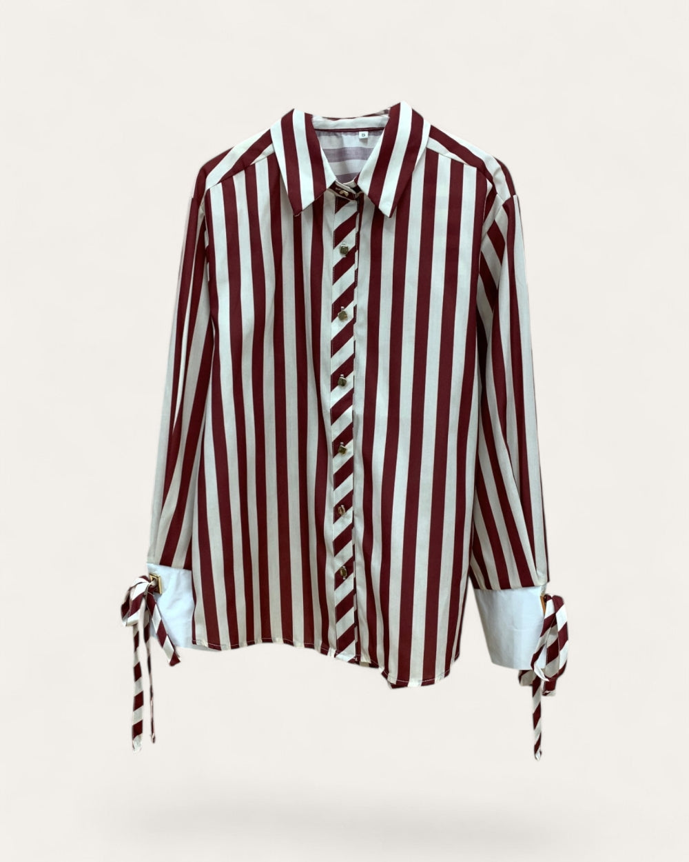 Riviera Stripe Relaxed Button-Up Shirt - Zilvina