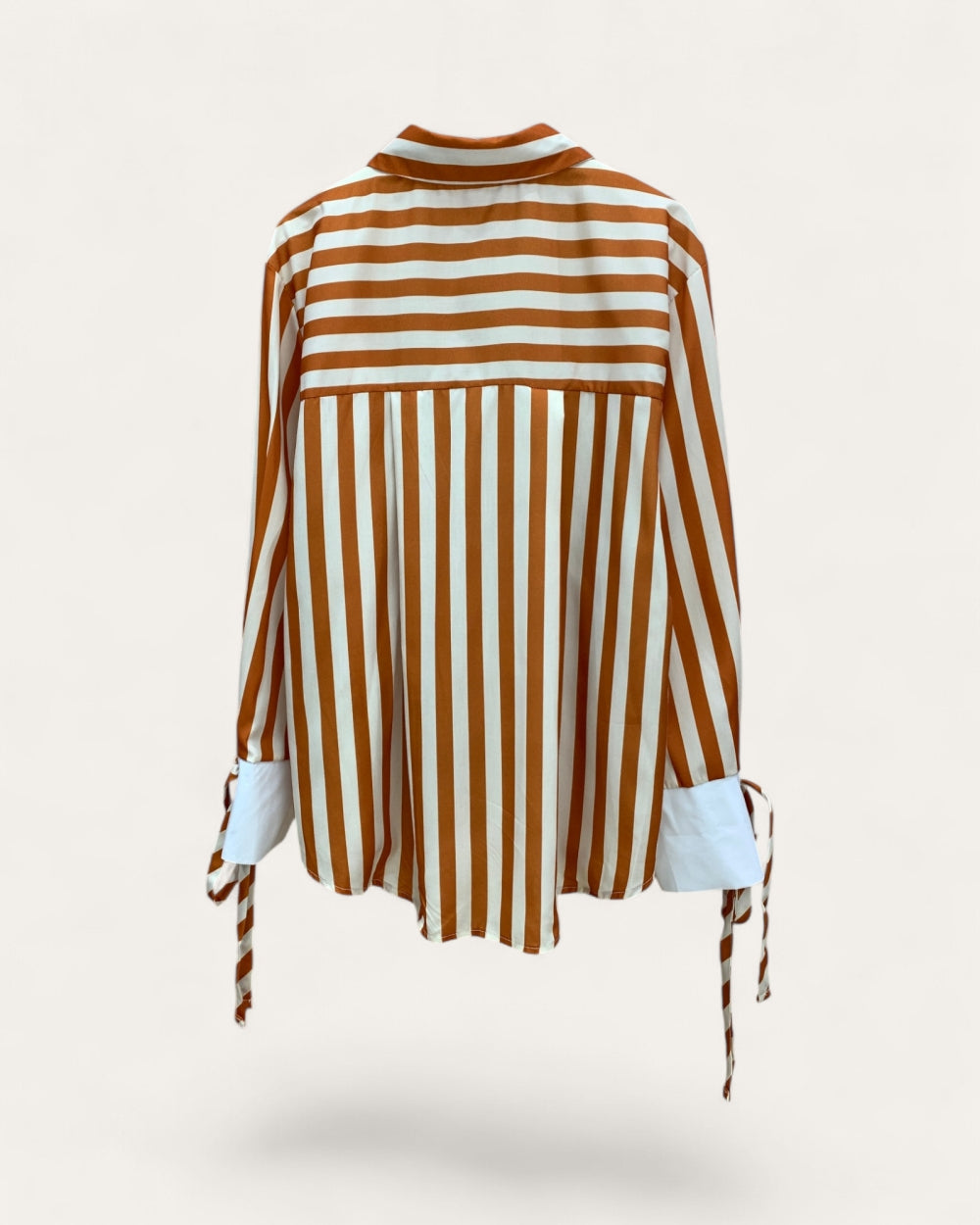 Riviera Stripe Relaxed Button-Up Shirt - Zilvina