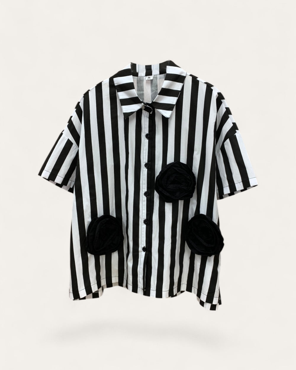 Rosette Appliqué Shirt - Zilvina
