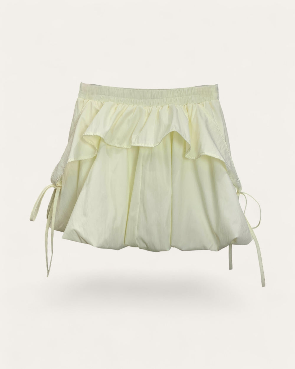 Ruched Balloon Mini Skirt - Zilvina