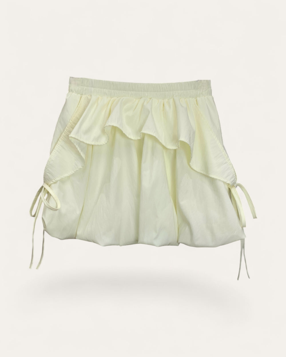 Ruched Balloon Mini Skirt - Zilvina