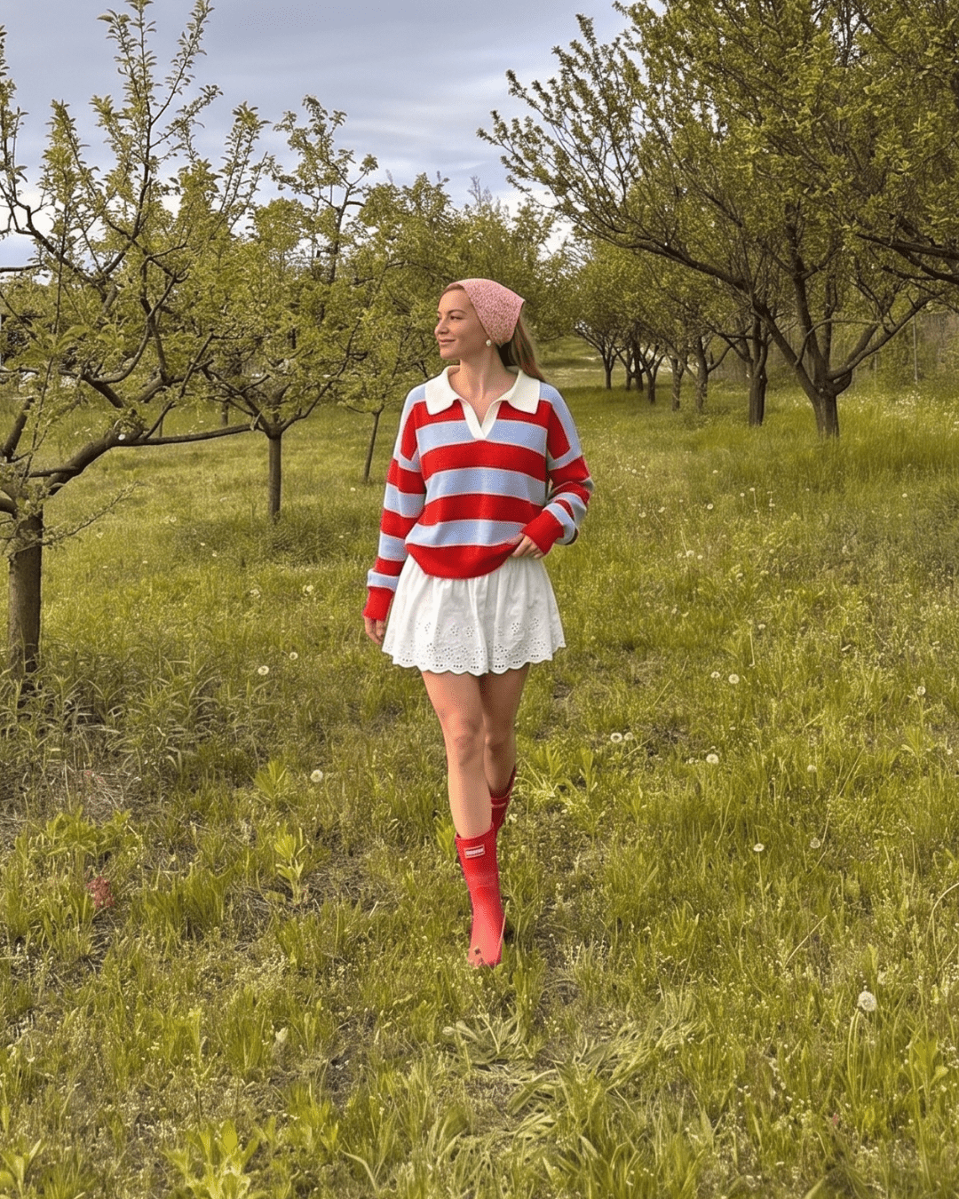 Rugby Stripe Collared Knit Sweater - Zilvina