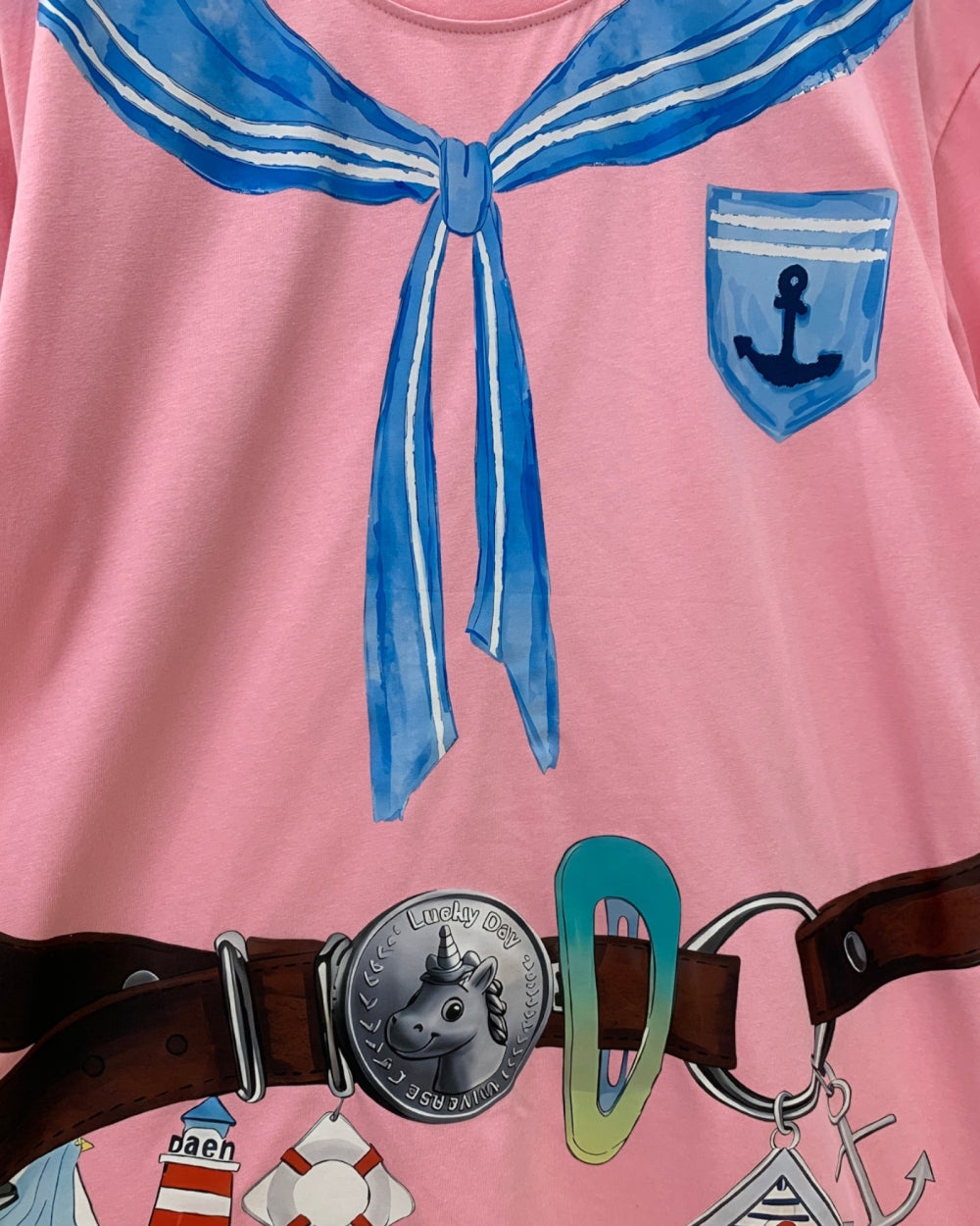 Sailor Graphic Oversized Tee - Zilvina