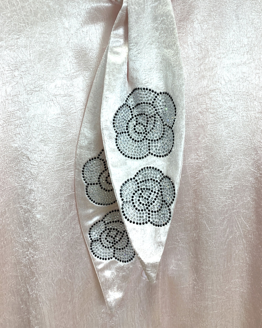 Satin Tie - Neck Blouse - Zilvina