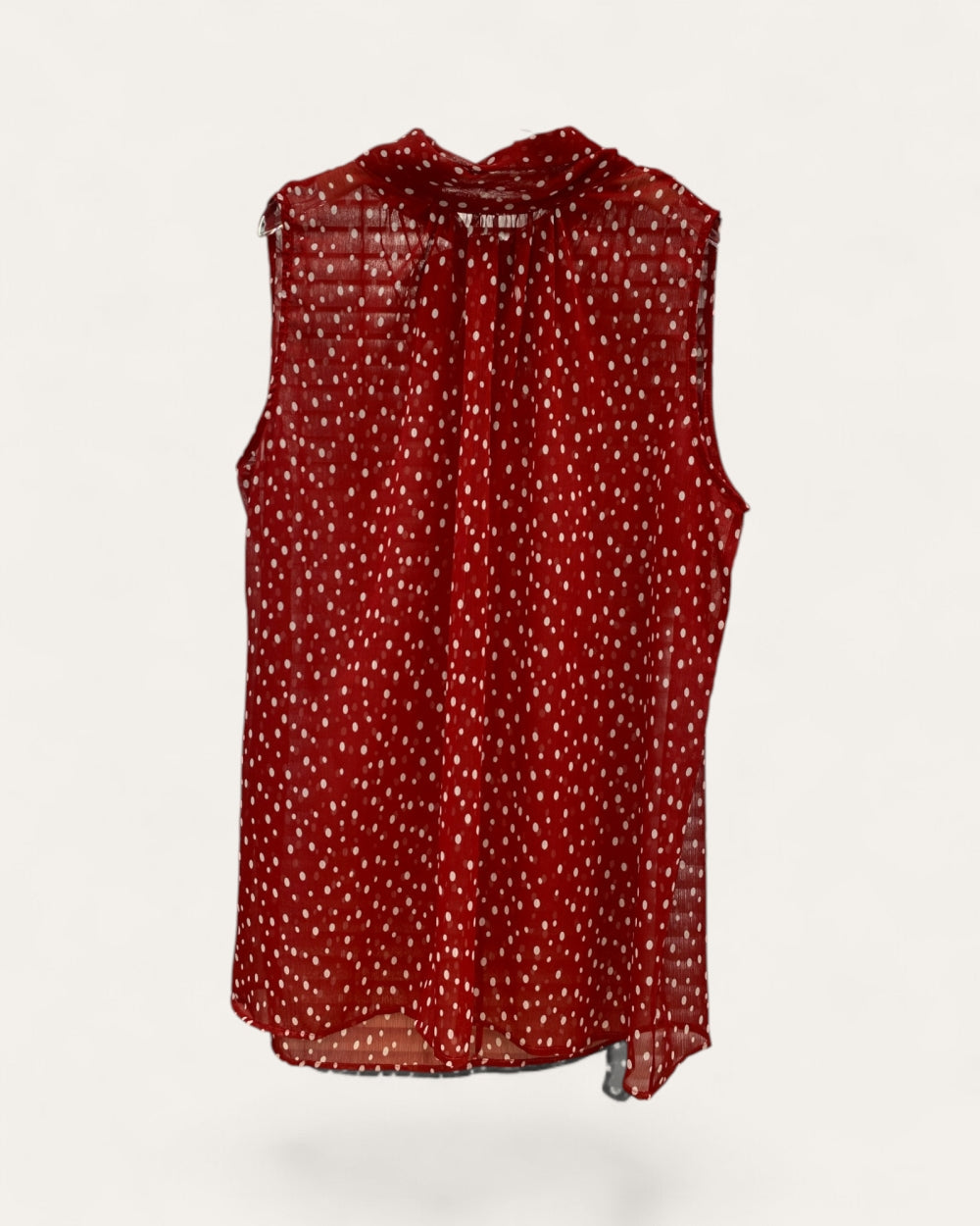 Sleeveless Polka Dot Blouse - Zilvina